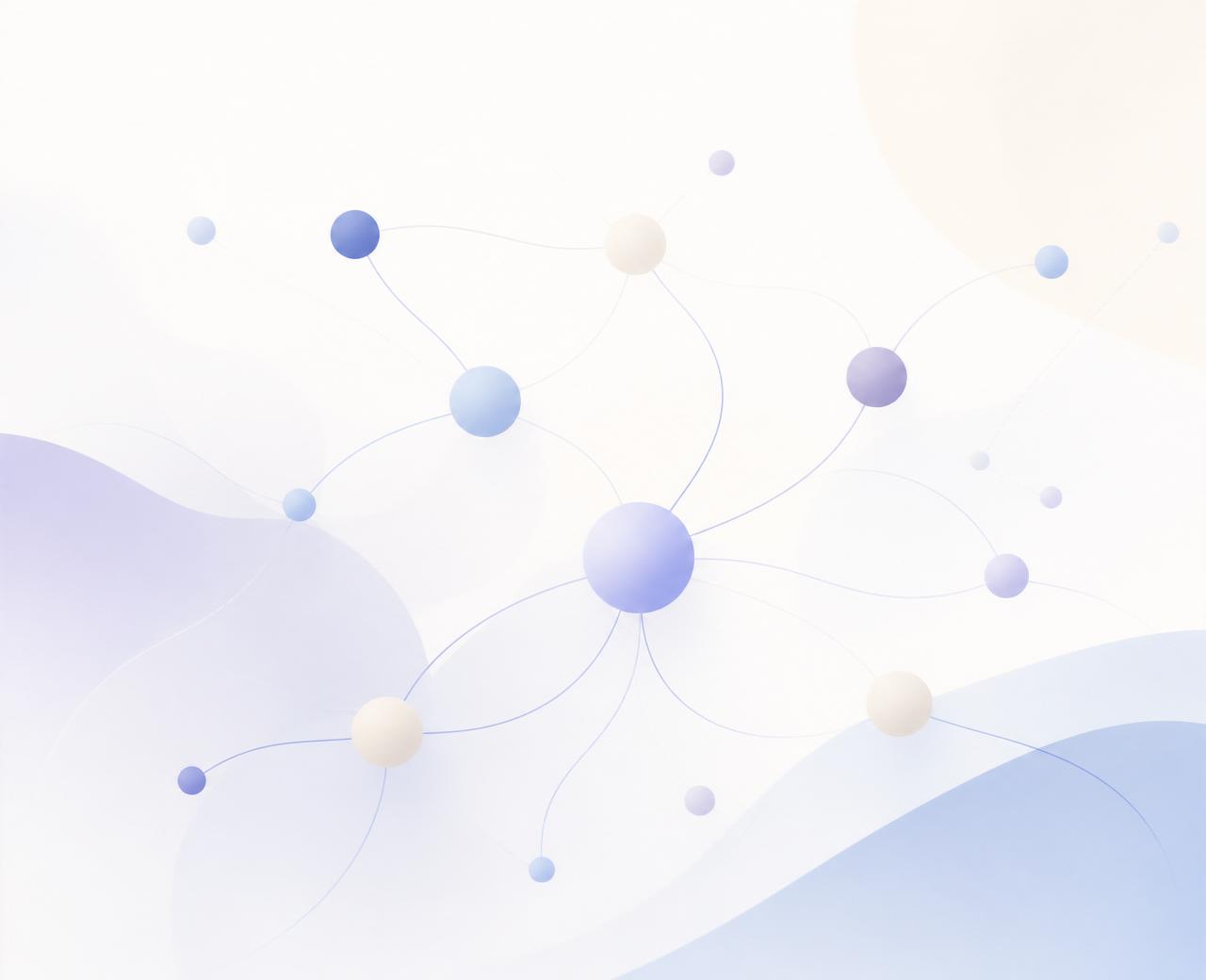Ilustración abstracta de información conectada y en orden